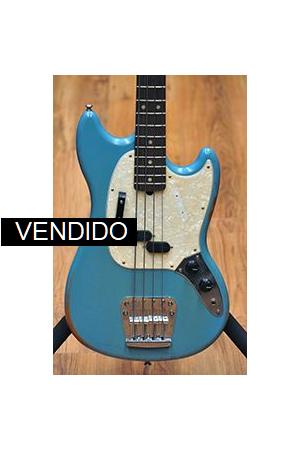 Fender Justin Meldal Johnsen Road Worn Mustang Faded Daphne Blue Fender Justin Meldal Johnsen Road Worn Mustang Faded Daphne Blue